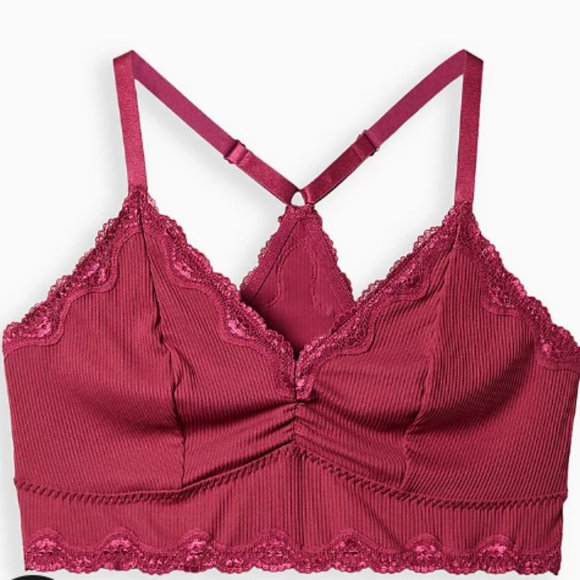 torrid Other - NEW TORRID LIGHTLY LINED RIB RACERBACK BRALETTE - Size 4